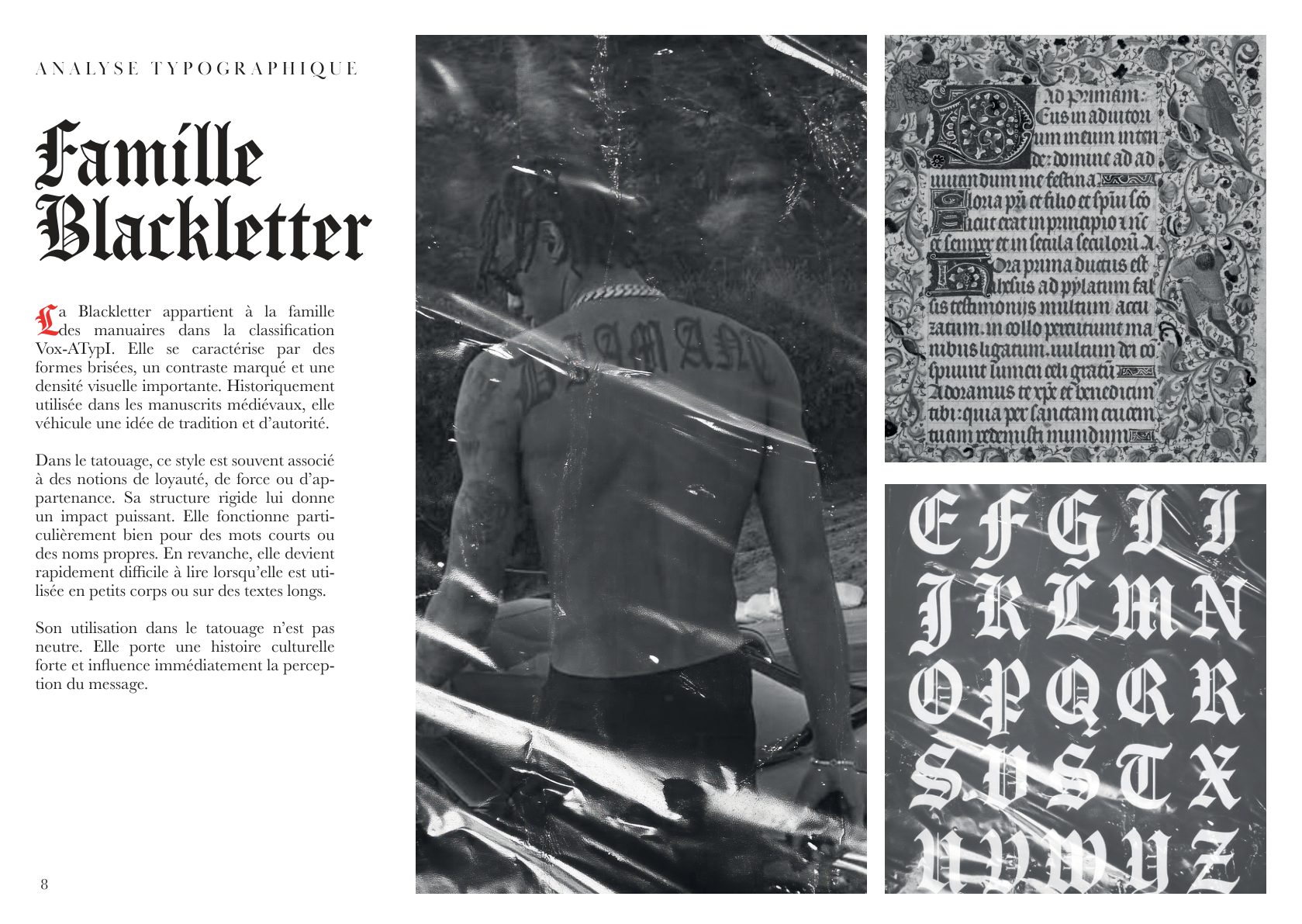 Analyse typographique — Famille Blackletter