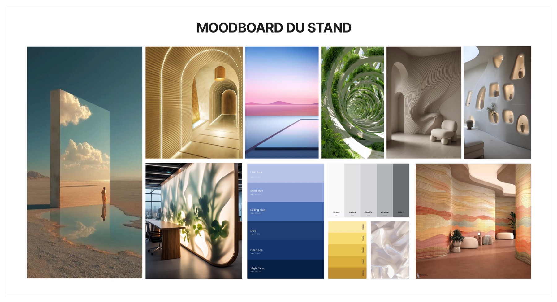 Moodboard scénographie Solaris